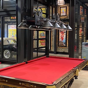 Rustic Pool Table Light - Industrial Chandelier for Pool Tables, Dining Tables, and Bar Lighting - Etsy