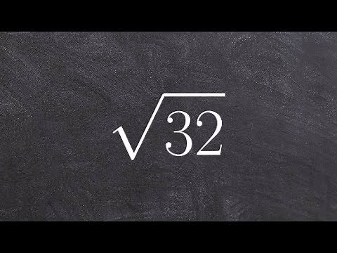 How to Simplify a Radical by Prime Factorization, Root(32)