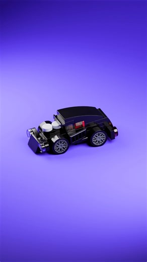 LEGO Mini Black Hot Rod Racer MOC 🏁 Mini Brick Speed Build