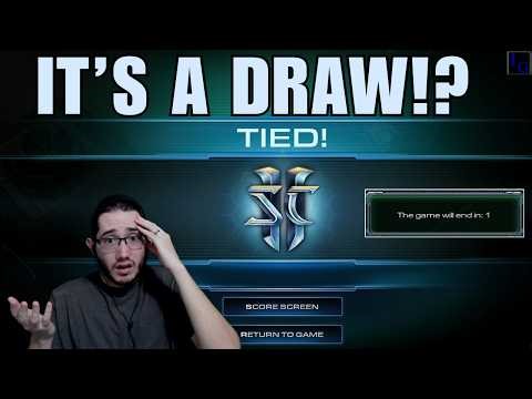 An actual draw!? NOBODY WINS! | StarCraft 2 SC2 Highlight 1v1 Viewer Games