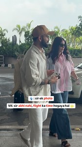 How politely VK denied to give the photos cause they were getting late for the flight. ✈️🙈 | Filmygyan Viral