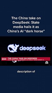 8K views · 81 reactions | CNBC’s Euncie Yoon reports on the origins of DeepSeek and how China’s state media is describing the company. Find more on how DeepSeek AI dethroned ChatGPT on the App Store: cnb.cx/4hyrLuC | CNBC | Facebook