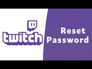 How to Reset Twitch Password | Recover Twitch Account | Twitch.com