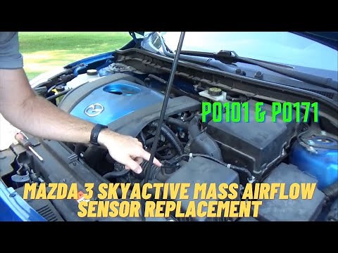 How to Replace the Mass Airflow Sensor MAF on a Mazda 3 Skyactiv - With Code P0101 & or P0171