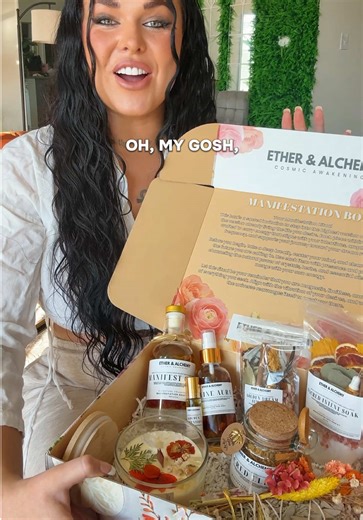This is more than a box… this is a ritual, an experience, and a portal into your highest self ✨ Our Ether and Alchemy box is filled with powerful spiritual tools and self-care essentials, each one intentionally created and infused with the natural amplifiers of the earth — crystals, botanicals, sacred ingredients, and high-vibrational energy designed to elevate your rituals, cleanse your aura, and support your manifestation journey. Every item is handmade with deep intention, which means stock i