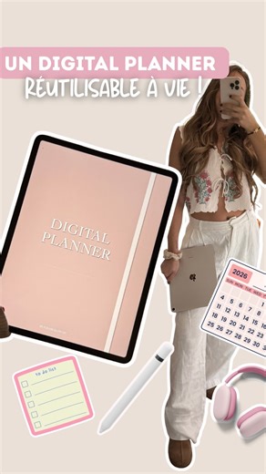 Marie • organisation digitale 🩶 on Instagram: "Il te faut une tablette , un stylet et une app de prises de note 🗒️ et le tour est joué ✨ Planifie toute ton année et même les prochaines avec ce digital planner non daté ultra efficace pour t’organiser 💖 Dispo dans ma boutique, va voir 😍 #digitalplanning #organisation #planwithme #goodnotes #ipad Création digitale, iPad, tablette, plan with me, planification, organisation, Goodnotes, app, Apple, Pencil, créations, design, draw, dessin"