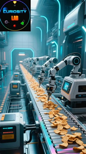 Curiosity Lab on Instagram: "Ever wonder why you never find a "bad" chip in the bag? 🍟🤖 It’s not luck—it’s an AI assassin! In 2026, food production is faster and smarter than ever. Using advanced neural networks and high-speed computer vision (the same tech that powers self-driving cars!), factory lines can scan 50,000 chips a minute. If there’s a 1mm defect? YEET. It’s gone in a millisecond. ⚡️ We’re basically living in a "How It’s Made" simulation. Is AI taking over our food, or just making 