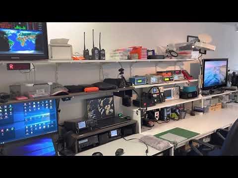 Tour through my electronic workbench / Ham shack.
