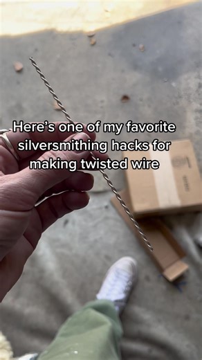Easy Twisted Wire Hack Using Power Drill | Silversmithing Tips