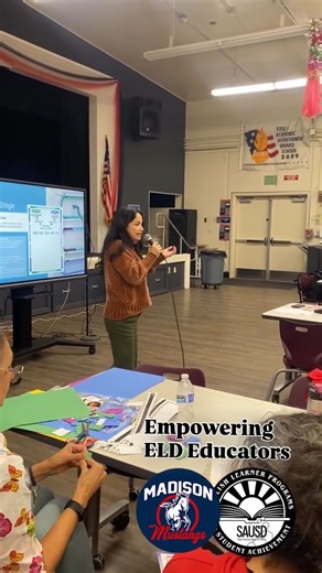 Santa Ana Unified on Instagram: "Great learning in action across #SAUSD! ⭐ Madison Elementary, staff recently engaged in powerful ELD professional learning with Dr. Griselda Maldonado, strengthening how we support English Learners through integrated and designated ELD. Proud of the work happening across our schools! #Repost @sausd_el_programs #WeAreSAUSD #SAUSDBetterTogether #SAUSDGraduateProfile"