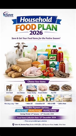 Flexible Household Food Plan for Yearly Savings