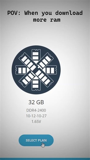 POV: When you download more RAM