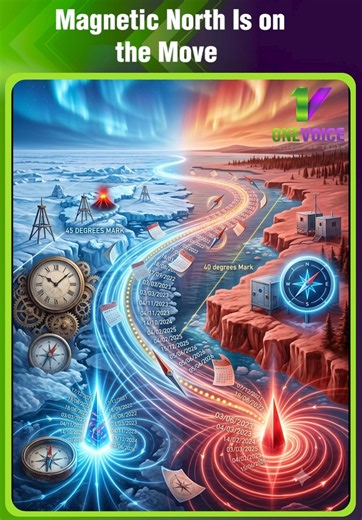 Earth’s Magnetic North Pole Is Racing Toward Russia | One Voice