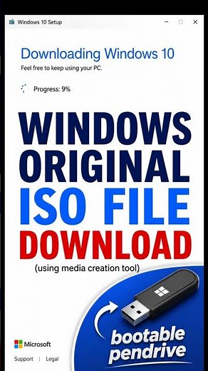 Windows ISO Download + Bootable USB Using Media Creation Tool🔥