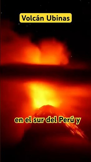 Ubinas: Peru's most active and dangerous volcano 🌋😱 #volcano #eruption