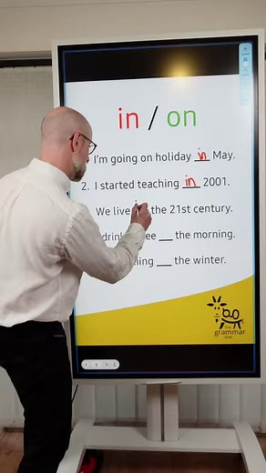 1.3M views · 10K reactions | in /on #grammar #prepositions #gramática #studyenglish #learnenglish #english #speakenglish #angielski #ingles #inglés #inglês #anglais #inglese #hablainglés #grammar #quiz ‎#الإنجليزية #เรียนภาษาอังกฤษ #英語を習う #영어회화 #เรียนภาษาอังกฤษออนไลน์ #انگلیسی | The Grammar Goat | Facebook