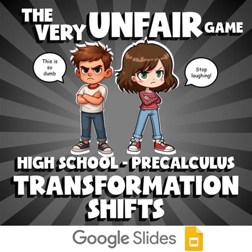 Transformation Shifts VERY UNFAIR GAME - No Prep PreCalculus Math Review