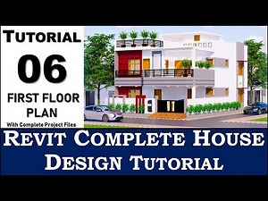 Tutorial 06 | Revit Complete House Design | First Floor Plan