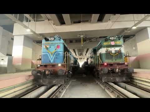 Twin ALCO Running Parallel 🔥 | Structural Load Test at St Thomas Mount MRTS | #IndianRailways