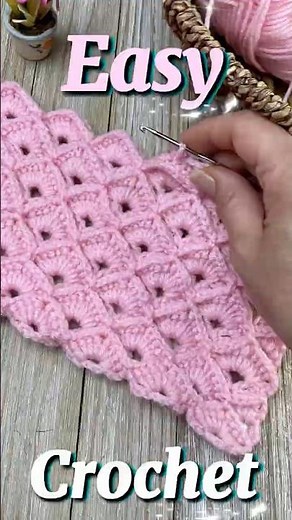 🍼Beautiful Crochet Stitch 😍 Easy Pattern for Beginners #babyblanket