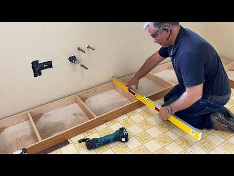 Kitchen Remodel Part 5 – Install Toe Kicks and Bottom Cabinets