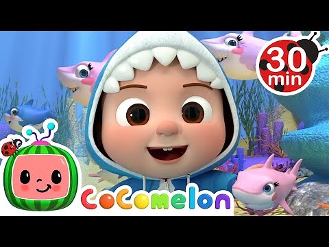 Baby Shark V2 (Hide and Seek Version)- CoComelon | Kids Cartoons & Nursery Rhymes | Moonbug Kids