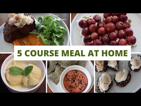 Cook A 5 Course Meal With Me (as a Home Cook and Dietitian)