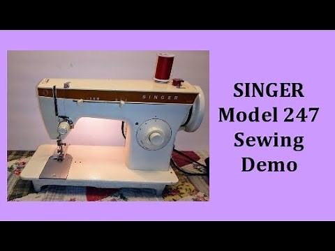 How to Sew on a SINGER 247 Sewing Machine Sales Demo