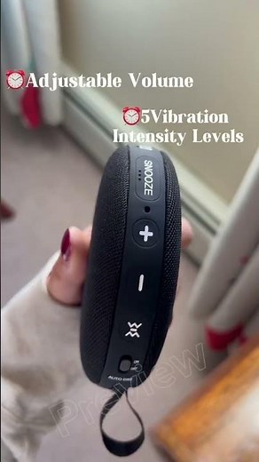 🌞The Gianna x Reacher vibrating alarm clock uses gentle vibrations to wake you up