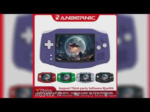ANBERNIC RG34XX Retro Handheld Game Console 3.4" IPS Screen Linux 64-bit Video Gaming Player Support