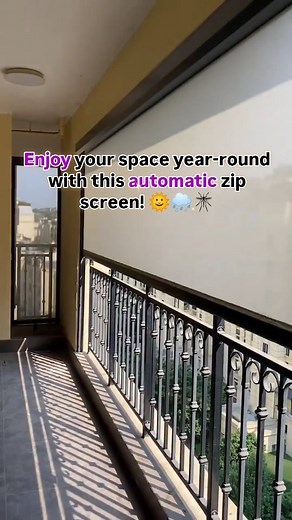 Baba Construction on Instagram: "Rain or shine, keep your space private and mosquito-free with the ultimate automatic zip screen! ☀️🌧️ Perfect for outdoor areas, it provides shade, protection, and privacy, all in one sleek solution. 🏡✨ #ZipScreen #OutdoorLiving #PrivacyProtection #Sunshade #mosquitoprotection"