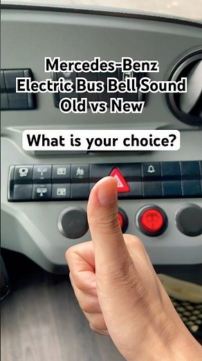 Mercedes Electric Bus Bell Sounds – New vs Old 🔔 #Mercedes #ElectricBus #BusBell