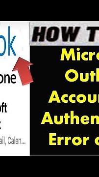 How To Fix Microsoft Outlook Account Not Authenticated Error on iOS Device Microsoft Sign in Error