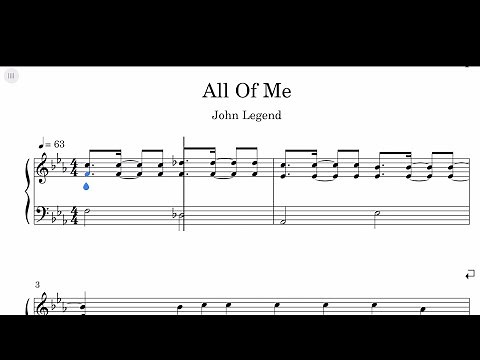 John Legend - All Of Me Sheet Music