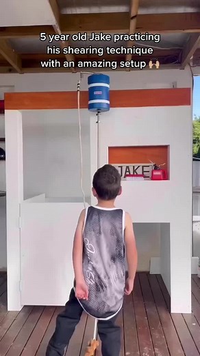 Jake's Shearing Skills: A Future Farmer in Action