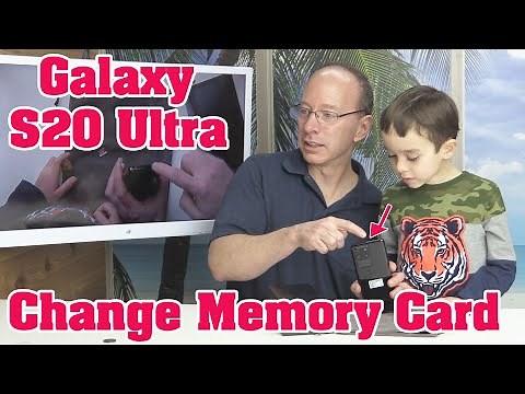 How to install or Change the SD Memory Card SIM Card on Samsung Galaxy S20 Ultra