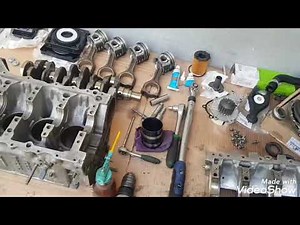 عملية إصلاح المحرك ( استهلاك الزيت)révision moteur peugeot Citroën 1.6 hdi