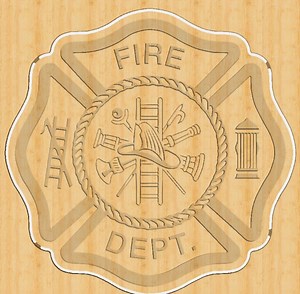 Fireman Maltese Cross CNC Design: SVG Dxf Cutting Files - Etsy