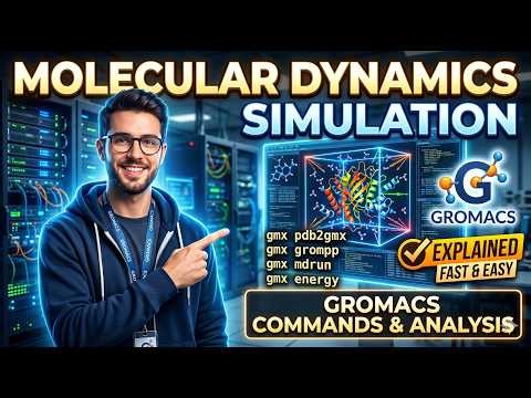 Molecular Dynamics Simulation (MDS) || GROMACS Analysis ||VMD visualisation || Simulation vs Docking