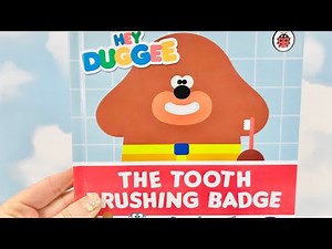 HEY DUGGEE The Tooth Brushing Badge Board Book Story Read Aloud