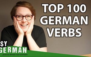 『Easy German』最常用的100个德语动词(德英字幕➕例句情景演绎)