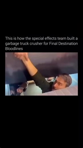 lookinghistory on Instagram: "To pull off the brutal garbage truck sequence in Final Destination: Bloodlines, the effects team leaned heavily on practical effects and carefully controlled chaos instead of going all-in on CGI 🎬💥 The truck shots were filmed separately from the actors using precision stunt driving, breakaway props, and perfectly timed debris launches. Lighter objects were blasted with air cannons, while heavier hits were recreated with scaled elements and reinforced vehicles to k
