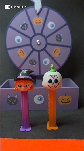 ASMR Dispenser Pez 🍬 Hack 🧐 Skull Pumpkin 🎃 di Halloween 🦇 #asmr #pez #halloween