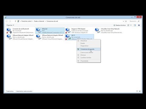 conectar red wifi sin tarjeta Inalambrica - conexión puente wifi ethernet en windows