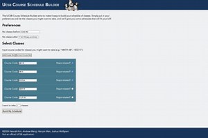 UCSB Course Schedule Builder