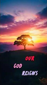 Our God Reigns - (lyrical music video) #worshipmusic #bible #jesusisking #ytshorts #youtube