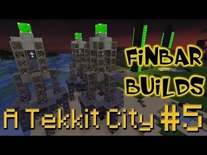 Lets Build A Minecraft Tekkit City - Part 5 - Oil Rigging and Refinery