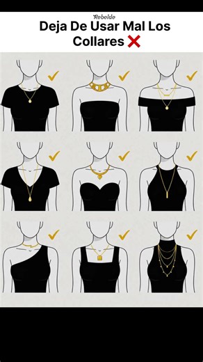 El Collar PERFECTO para Cada Escote 💫 ¡No te equivoques! #collares #consejosdemoda #moda