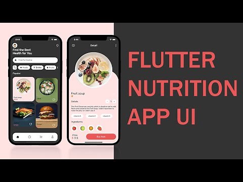 Flutter UI Nutrition Food Store App - Speed Code