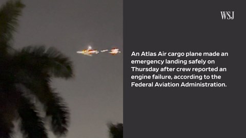 Watch: Boeing Cargo Plane Makes Emergency Landing Due to Engine Fire